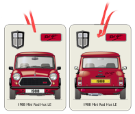 Mini Red Hot LE 1988 Air Freshener